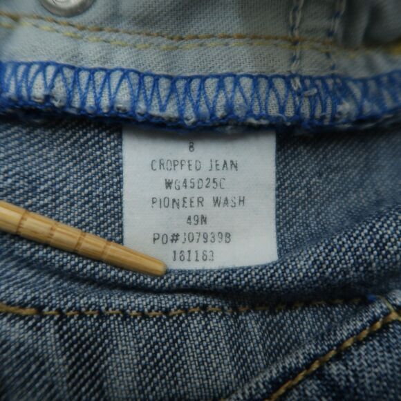 Calvin Klein Jeans Women's Size 8 Blue Mid-Rise Cropped Denim Pants 25" Inseam - Picture 10 of 16